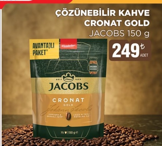 Jacobs Cronat Gold Çözünebilir Kahve 150 G