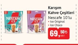 Nescafe Ice Karışım Kahve Çeşitleri 10'Lu