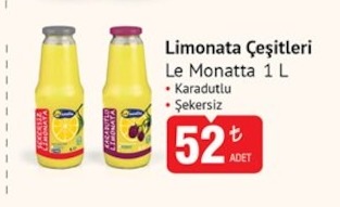 Limonata Çeşitleri Le Monatta 1 L