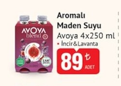 Aromalı Maden Suyu Avoya 4X250 Ml