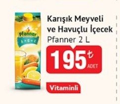 Pfanner Karışık Meyveli Ve Havuçlu İçecek 2 L
