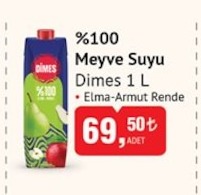 Dimes %100 Meyve Suyu 1 L