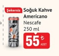 Nescafe Soğuk Kahve Americano 250 Ml