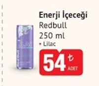 Redbull Enerji İçeceği Lilac 250 Ml