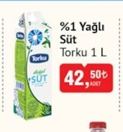 Torku %1 Yağlı Süt 1L