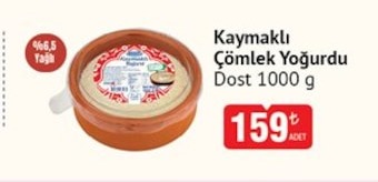Dost Kaymaklı Çömlek Yoğurdu 1000 G