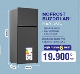 Nofrost Buzdolabı Key 300