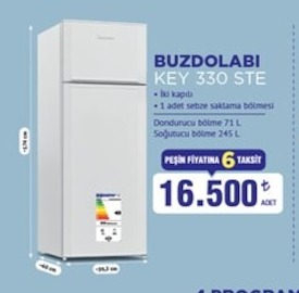 Buzdolabi Key 330 Ste