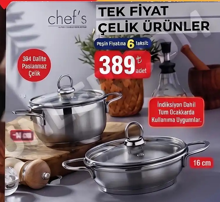 Chef'S Çelik Tencere 16Cm