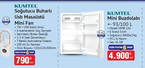 Kumtel Soğutucu Buharlı Usb Masaüstü Mini Fan
