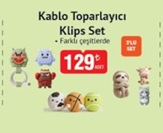 Kablo Toparlayıcı Klips Set
