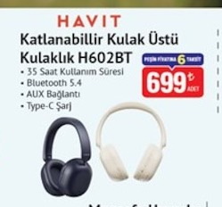 Havit Katlanabilir Kulak Üstü Kulaklık H602Bt