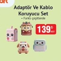 Adaptör Ve Kablo Koruyucu Set