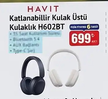 Havit Katlanabilir Kulak Üstü Kulaklik H602Bt