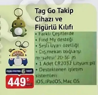 Tag Go Takip Cihazi Ve Figürlü Kılıfı