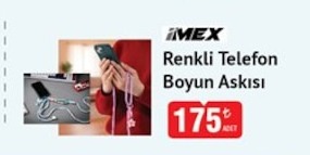 Imex Renkli Telefon Boyun Askisi
