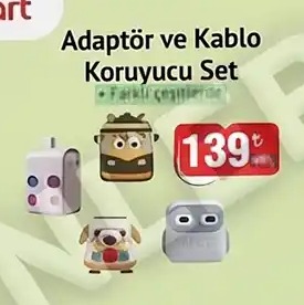 Adaptör Ve Kablo Koruyucu Set