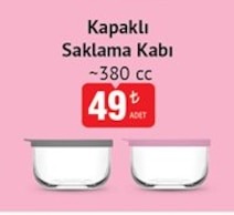 Kapakli Saklama Kabı ~380Cc