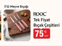 Rooc 3'Lü Meyve Bıçağı