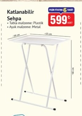 Katlanabilir Sehpa