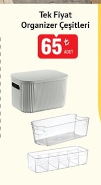 Tek Fiyat Organizer Çeşitleri