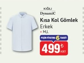 Kigili Dynamic Kisa Kol Gömlek Erkek 1 Adet