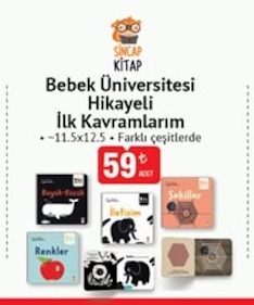 Sincap Kitap Bebek Üniversitesi İlk Kavramlarım Hikayeli 1 Adet