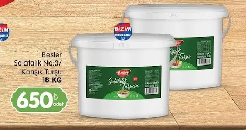 Besler Salatalık No: 3/ Karışık Turşu 18 Kg