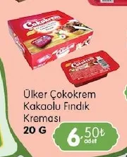 Ülker Çokokrem Kakaolu Fındık Kreması 20 G