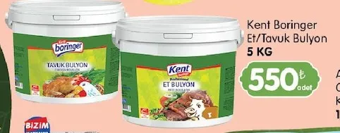 Kent Boringer Et/Tavuk Bulyon 5 Kg