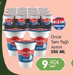 Ömür Tam Yağlı Ayran 285 Ml