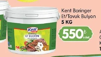Kent Boringer Et/Tavuk Bulyon 5 Kg