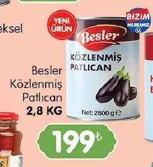 Besler Közlenmiş Patlıcan 2,8 Kg