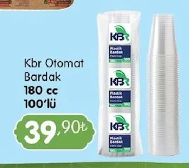 Kbr Otomat Bardak 180 Cc 100'Lü