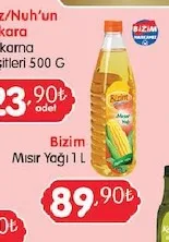 Bizim Mısır Yağı 1 L