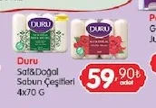 Duru Saf&Doğal Sabun Çeşitleri 4X70 G