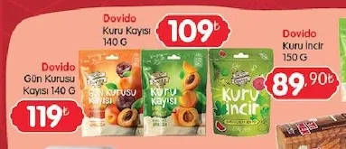 Dovido Gün Kurusu Kayısı 140 G