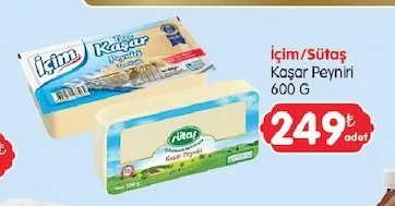 İçim/Sütaş Kaşar Peyniri 600 G