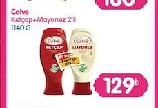 Calve Ketçap+Mayonez 2'Li 1140 G