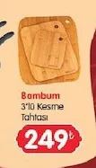 Bambum 3'Lü Kesme Tahtası