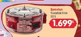 Şamdan Yuvarlak Fırın 32 L