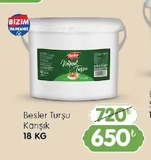 Besler Turşu Karışık 18 Kg