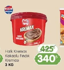 Halk Kremax Kakaolu Fındık Kreması 3 Kg