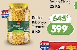 Besler Biberiye Turşusu 5 Kg