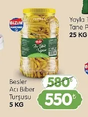 Besler Acı Biber Turşusu 5 Kg