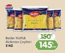 Besler Mutfak Makarna Çeşitleri 5 Kg