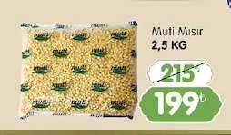 Muti Mısır 2,5 Kg
