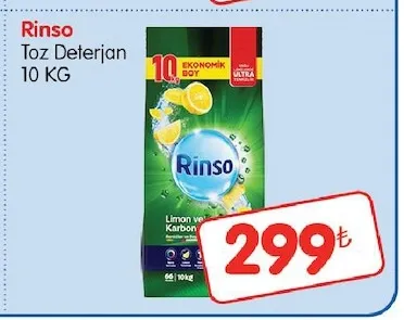 Rinso Toz Deterjan 10 Kg