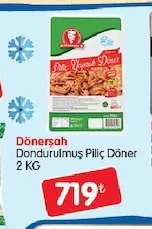Dönerşah Dondurulmuş Piliç Döner 2 Kg