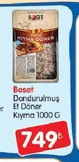 Boset Dondurulmuş Et Döner Kıyma 1000 G